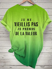 T-shirt à manches courtes Je Prends De La ValeurFemme
