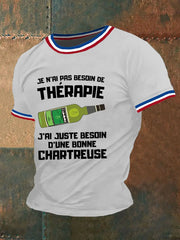 T-shirt à manches courtes Je N'ai Pas Besoin De Thérapie Juste D'une Chartreuse Homme