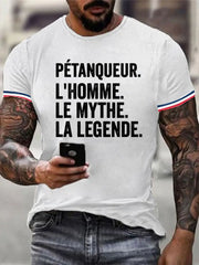 T-shirt manches courtes Pétanqueur L'homme La Legende Homme