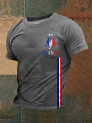 T-shirt imprimé à manches courtes Le Coq gaulois Homme