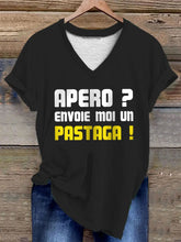 Femmes Apéro Envoie moi un pastaga! T-shirt