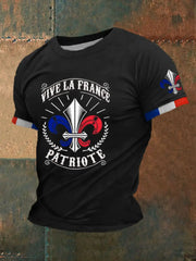 T-shirt imprimé à manches courtes Si Ce Drapeau Te Dérange Homme