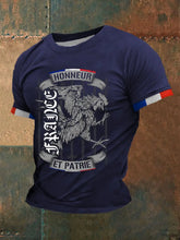 T-shirt à manches courtes France honneur et patrie Homme