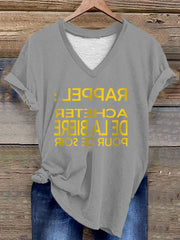 T-shirt Rappel acheter de la bière pour ce soir Femme