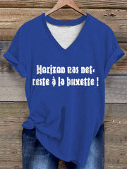 T-shirt Horizon pas net reste à La buvette Femme