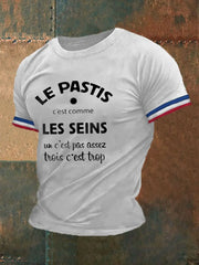 T-shirt Le Pastis c'est comme les Seins Homme