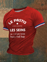 T-shirt Le Pastis c'est comme les Seins Homme