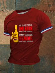T-shirt Je préfère une bière qui fait pisser pour homme