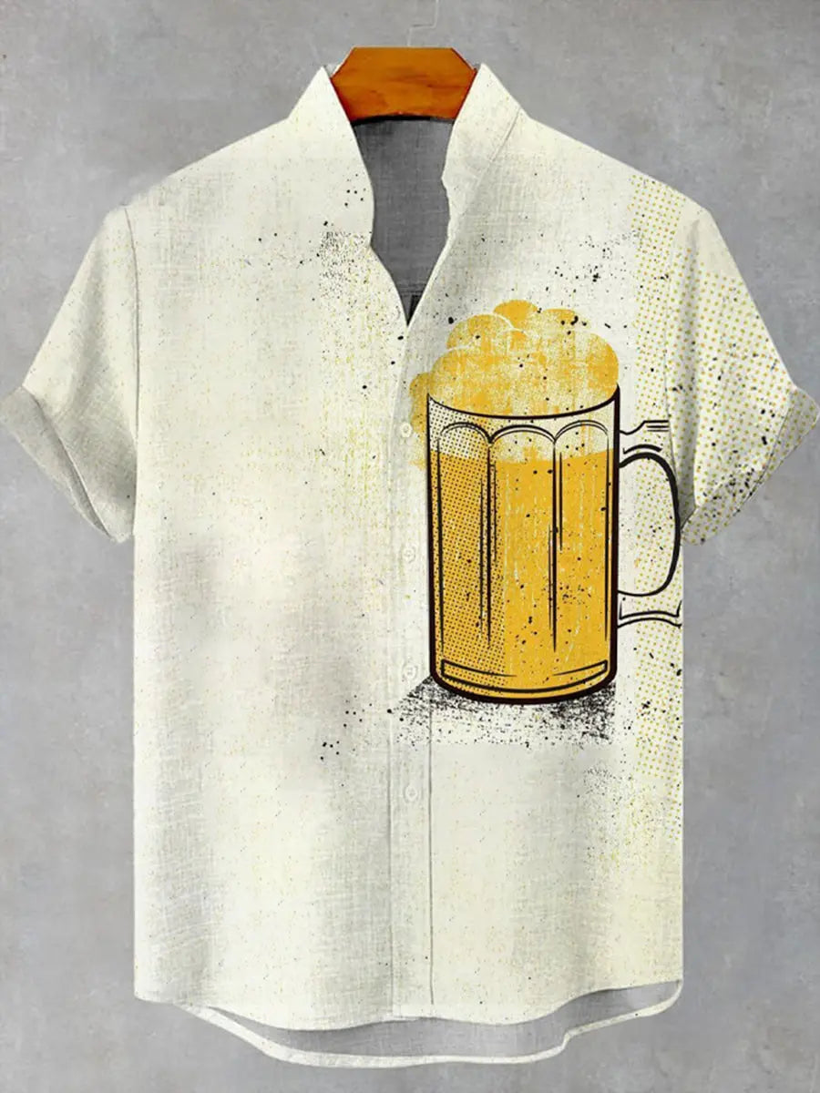 Deutschland-Bedrucktes Kurzarm-Hemd für Männer