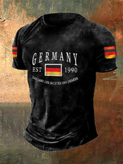 Deutschland bedrucktes Kurzarm-T-Shirt für Männer