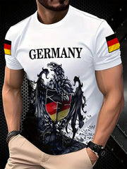 Men's German Eagle Print T-Shirt