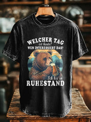 Herren Bier, ich bin im Bierbär bedrucktes Kurzarm-T-Shirt