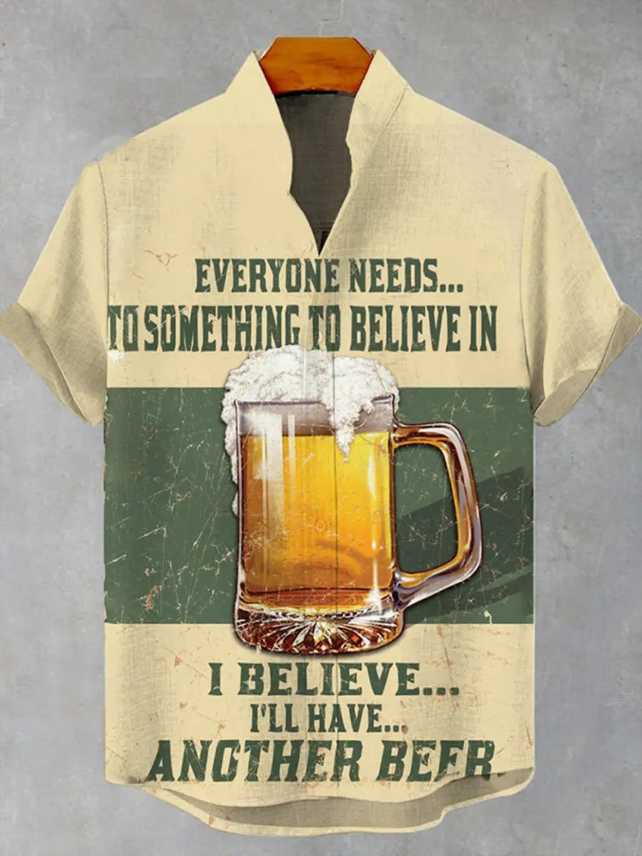 Deutschland-Bedrucktes Kurzarm-Hemd für Männer