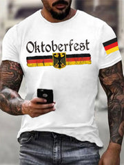 Herren T-Shirt mit deutschem Oktoberfest-Print