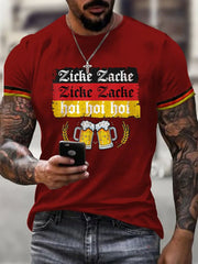 Herren Bierfest Print Shirt