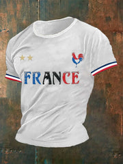 T-shirt imprimé France Le Coq Gaulois Homme