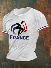 T-shirt imprimé France Le Coq Gaulois Homme