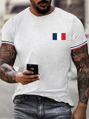 T-shirt à manches courtes Liberte Egalite Fraternite Homme