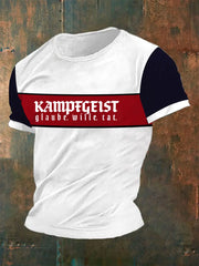 Herren Glaube.Wille.Tat T-Shirt mit kurzen Ärmeln