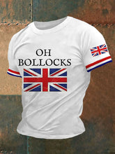 Men's Funny Oh Bollocks BRITISH Humor UK Lover Tee