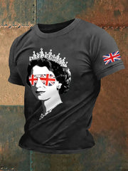 Men's Elizabeth II Print Casual Tee