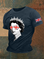 Men's Elizabeth II Print Casual Tee