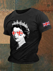 Men's Elizabeth II Print Casual Tee