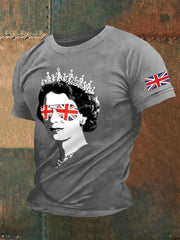 Men's Elizabeth II Print Casual Tee