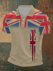 Men's Union Jack Casual Polo Shirt