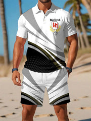 Herren Deutschland Dsa Reich Eisernes Kreuz Lässiger Business-Kurzarm-Polo-Anzug