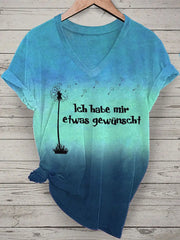 Damen Ich Habe Mir Etwas Gewünscht! Kurzarm-T-Shirt