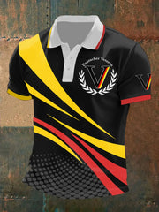 Herren Deutsches Veteranen-Kurzarm-Polo-Shirt