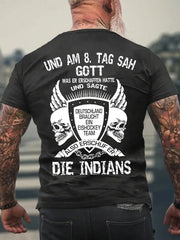 Männer Und Am 8. Tag Sah Gott Was Erschaffen Hatte Und Sage Die Deutschland Braucht Kurzarm-T-Shirt