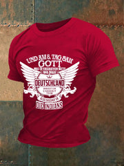 Männer Und Am 8. Tag Sah Gott Was Erschaffen Hatte Und Sage Die Deutschland Braucht Kurzarm-T-Shirt