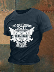 Männer Und Am 8. Tag Sah Gott Was Erschaffen Hatte Und Sage Die Deutschland Braucht Kurzarm-T-Shirt