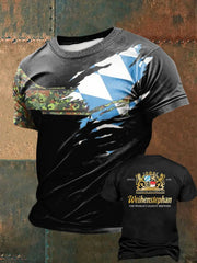 Männer Bavaria bedrucktes Kurzarm-T-Shirt
