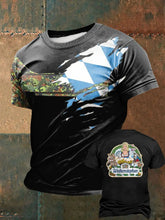 Männer Bavaria bedrucktes Kurzarm-T-Shirt