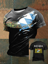 Männer Bavaria bedrucktes Kurzarm-T-Shirt