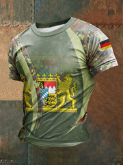 Männer Bavaria bedrucktes Kurzarm-T-Shirt