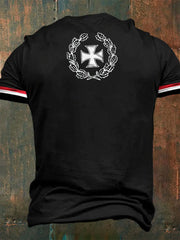 Herren Leben ist Kampf bedrucktes Kurzarm-T-Shirt