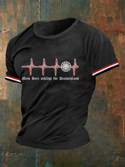 Herren T-Shirt Mein Herz schlägt für Deutschland