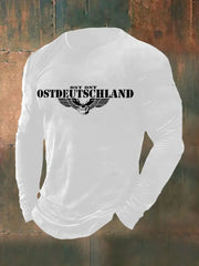 Langarm-T-Shirt für Herren mit Totenflügel