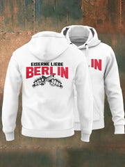 Herren Eiserne Liebe Berlin Kapuzen-Sweatshirt