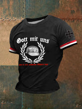 Männer Der Stahlhelm bedrucktes Kurzarm-T-Shirt