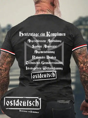 Herren Ostdeutsch Heutzutage Ein Kompliment T-Shirt mit kurzen Ärmeln