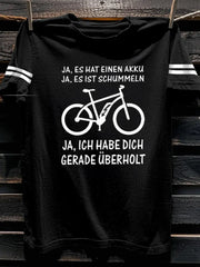 Herren Fahrrad fahren Bedrucktes Kurzarm-T-Shirt