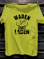 Herren Fahrrad fahren Bedrucktes Kurzarm-T-Shirt