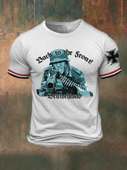 Deutschland bedrucktes T-Shirt für Herren zurück nach vorne