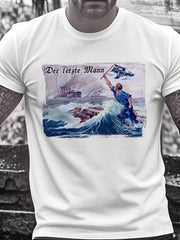 Kurzarm-T-Shirt für Männer Der letzte Mann bedruckt