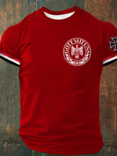 Herren Gott mit uns bedrucktes Kurzarm-T-Shirt